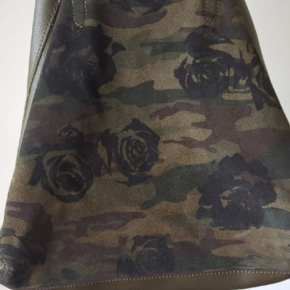 Sanctuary Manhattanville Camo Floral Leather Tote Bag